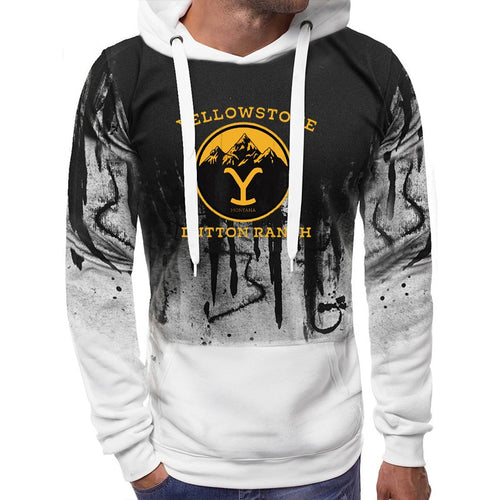 TV Show Y-Yellowstones Printed Hoodies  Hooded Sweatshirts Print Casual Sweatshirts Unisex Jacket