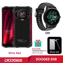 Load image into Gallery viewer, World Premiere DOOGEE S98 Rugged Phone 6.3&quot;LCD FHD Display Dial Rear G96 Octa Core 8+256GB 64MP Camera SmartPhone 6000mAh Phone