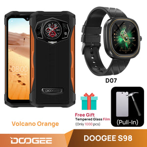 World Premiere DOOGEE S98 Rugged Phone 6.3&quot;LCD FHD Display Dial Rear G96 Octa Core 8+256GB 64MP Camera SmartPhone 6000mAh Phone