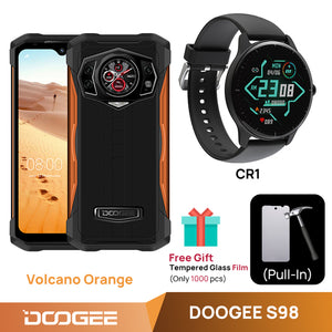 World Premiere DOOGEE S98 Rugged Phone 6.3&quot;LCD FHD Display Dial Rear G96 Octa Core 8+256GB 64MP Camera SmartPhone 6000mAh Phone