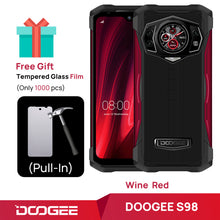 Load image into Gallery viewer, World Premiere DOOGEE S98 Rugged Phone 6.3&quot;LCD FHD Display Dial Rear G96 Octa Core 8+256GB 64MP Camera SmartPhone 6000mAh Phone