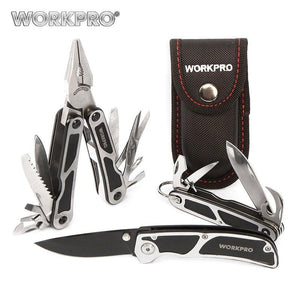 WORKPRO 3PC Camping Tool Set Multi Pliers Tactical knife Saw Bottle Opener Scissor Screwdriver Survival Tool Kits - Bán Cà Chua