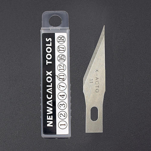NEWACALOX 20PCS Stainless Steel Blades for Phone Films Tool Cutter Graver Crafts Hobby Knife DIY Scalpel Wood Carving PCB Repair - Bán Cà Chua