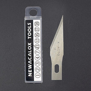 NEWACALOX 20PCS Stainless Steel Blades for Phone Films Tool Cutter Graver Crafts Hobby Knife DIY Scalpel Wood Carving PCB Repair - Bán Cà Chua