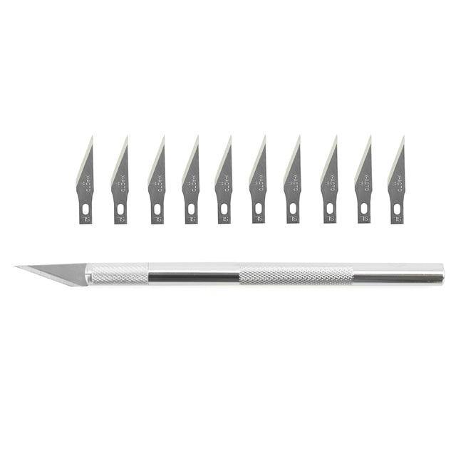 NEWACALOX 12pcs Precision Hobby Knife Art Wood Carving Tools Cutter Graver for Leather PCB Repair Films Tool Nicking Pen DIY - Bán Cà Chua