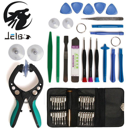 Jelbo 45 in 1 Mobile Phone Repair Tool Screwdriver Repair Tool Set LCD Screen Opening Plier Suction Cup for IPhone iPad Samsung - Bán Cà Chua