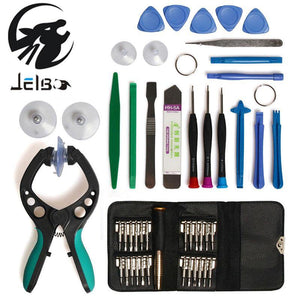 Jelbo 45 in 1 Mobile Phone Repair Tool Screwdriver Repair Tool Set LCD Screen Opening Plier Suction Cup for IPhone iPad Samsung - Bán Cà Chua