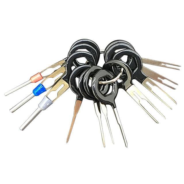 11Pcs/Set Terminal Removal Tools Car Electrical Wiring Crimp Connector Pin Extractor Kit - Bán Cà Chua