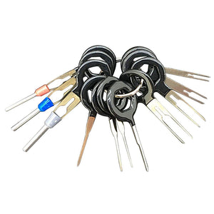 Wire Harness Connector Crimp Pin 11Pcs/Set Terminal Removal Tools Car Electrical Wiring Crimp Connector Pin Extractor Kit - Bán Cà Chua