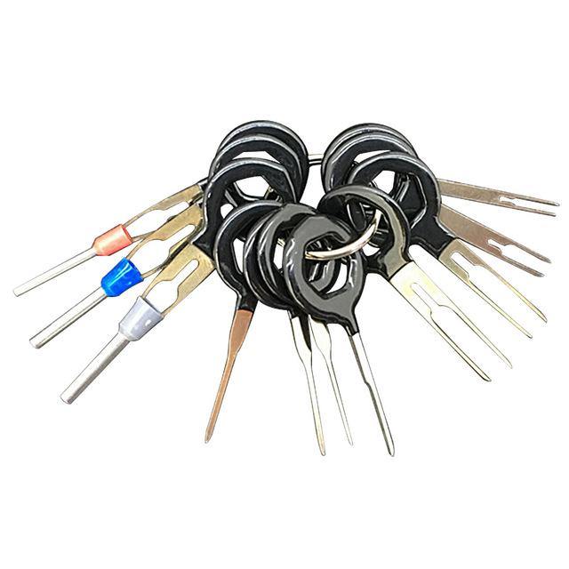Wire Harness Connector Crimp Pin 11Pcs/Set Terminal Removal Tools Car Electrical Wiring Crimp Connector Pin Extractor Kit - Bán Cà Chua
