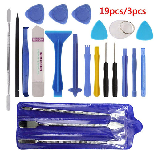 Hand Tool Set 3pcs/19pcs Repair Tool Kit Opening Tool Metal Pry Bar Smartphone Screen Disassemble Tools for iPhone Tablet PC - Bán Cà Chua