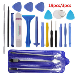 Hand Tool Set 3pcs/19pcs Repair Tool Kit Opening Tool Metal Pry Bar Smartphone Screen Disassemble Tools for iPhone Tablet PC - Bán Cà Chua