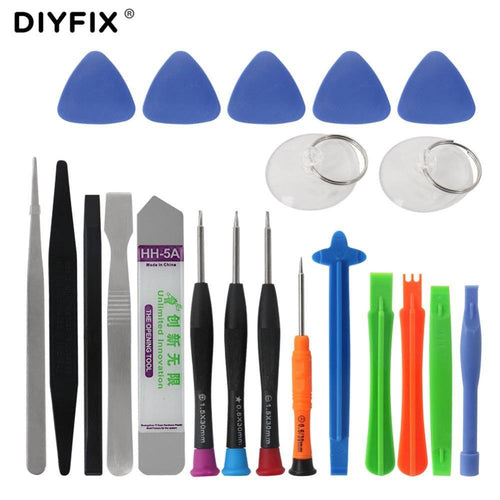 DIYFIX 21 in 1 Mobile Phone Repair Tools Kit Spudger Pry Opening Tool Screwdriver Set for iPhone X 8 7 6S 6 Plus Hand Tools Set - Bán Cà Chua