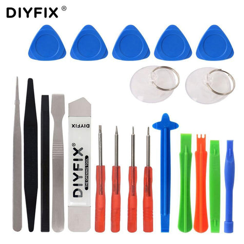 DIYFIX 21 in 1 Hand Tools Set Screen Opening Pry Crowbar Pliers Mini Screwdriver Set for iPhone 7 iPad Samsung Phone Repair Tool - Bán Cà Chua